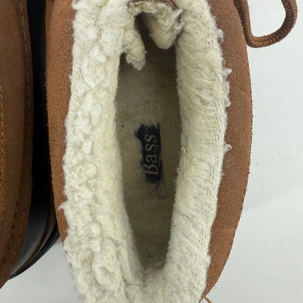 G.H. Bass Hail I Duck Shoes Women's W9 Brown Tan Shearling Lined Water-Resistant
